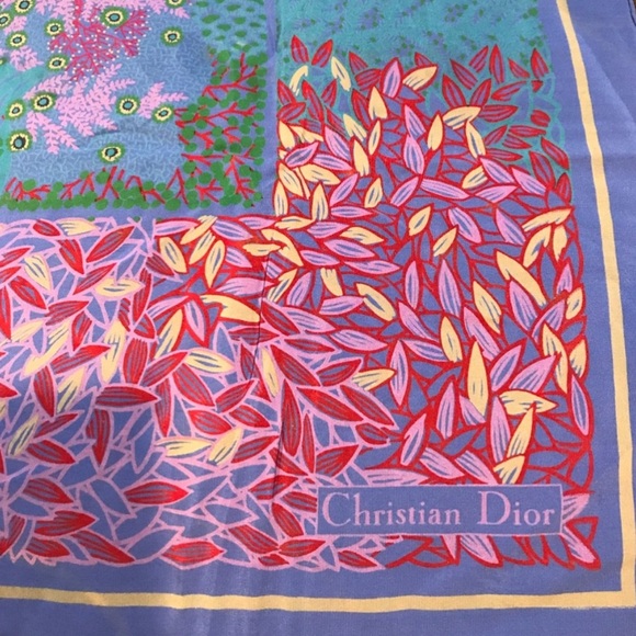 CHRISTIAN DIOR SILK SCARF - Picture 3 of 5